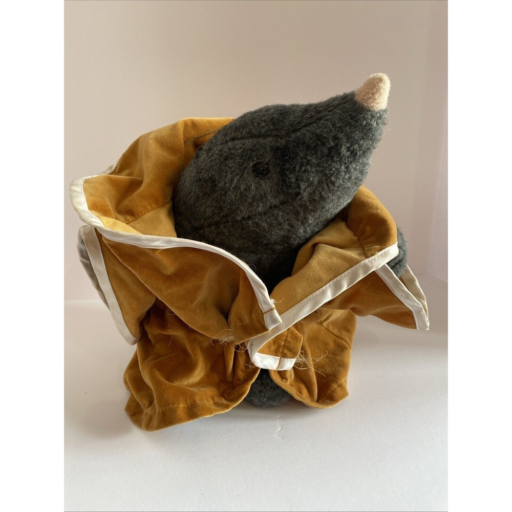 Golden Bear wind in the willows Mole plush - RARE- 10" 1987 Royal ALBERT LIMITED